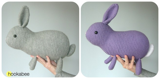 Flora the bunny rabbit crochet amigurumi stuffed animal pattern by @hookabee crochet (www.hookabee.com) #amigurumi #crochet #pattern #easter #bunny #rabbit