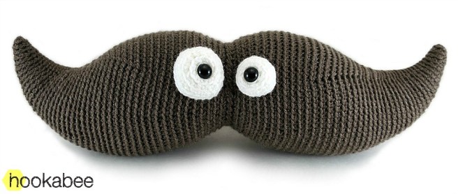 Harry the Moustache amigurumi crochet pattern by @hookabee crochet (www.hookabee.com) #crochet #amigurumi #moustache #mustache #pattern