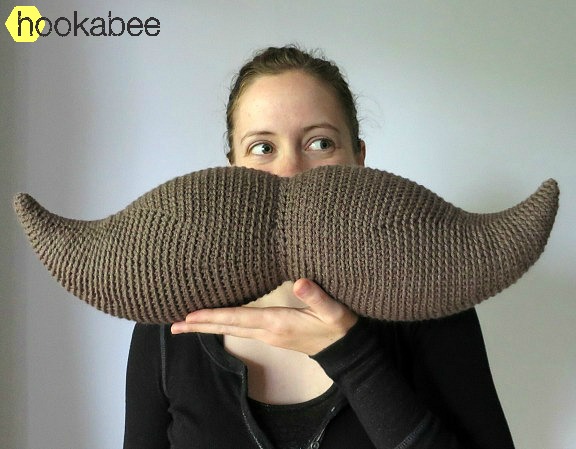 Harry the Moustache amigurumi crochet pattern by @hookabee crochet (www.hookabee.com) #crochet #amigurumi #moustache #mustache #pattern