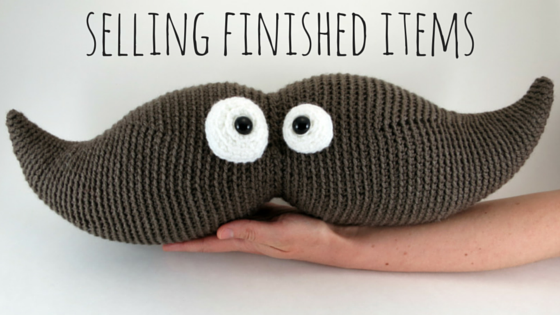 selling finished crochet items and amigurumi blog post title