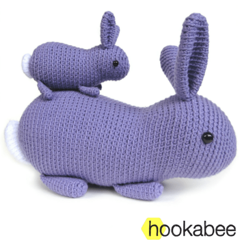 Flora the bunny rabbit crochet amigurumi stuffed animal pattern by @hookabee crochet (www.hookabee.com) #amigurumi #crochet #pattern #easter #bunny #rabbit