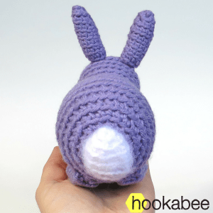 Little Flora the bunny rabbit crochet amigurumi stuffed animal pattern by @hookabee crochet (www.hookabee.com) #amigurumi #crochet #pattern #easter #bunny #rabbit