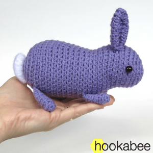Little Flora the bunny rabbit crochet amigurumi stuffed animal pattern by @hookabee crochet (www.hookabee.com) #amigurumi #crochet #pattern #easter #bunny #rabbit