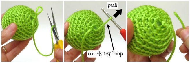 Closing amigurumi neatly by @hookabee