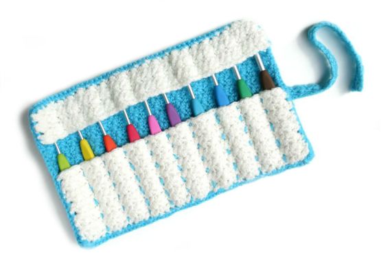 handmade crochet hook case