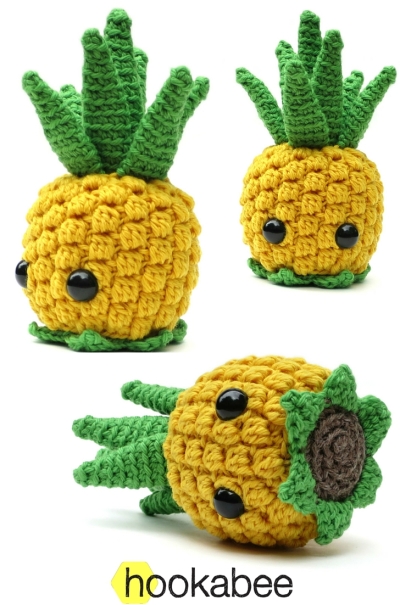 Bill the Pineapple amigurumi crochet pattern by @hookabee