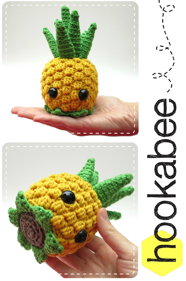 Bill the Pineapple amigurumi crochet pattern by @hookabee