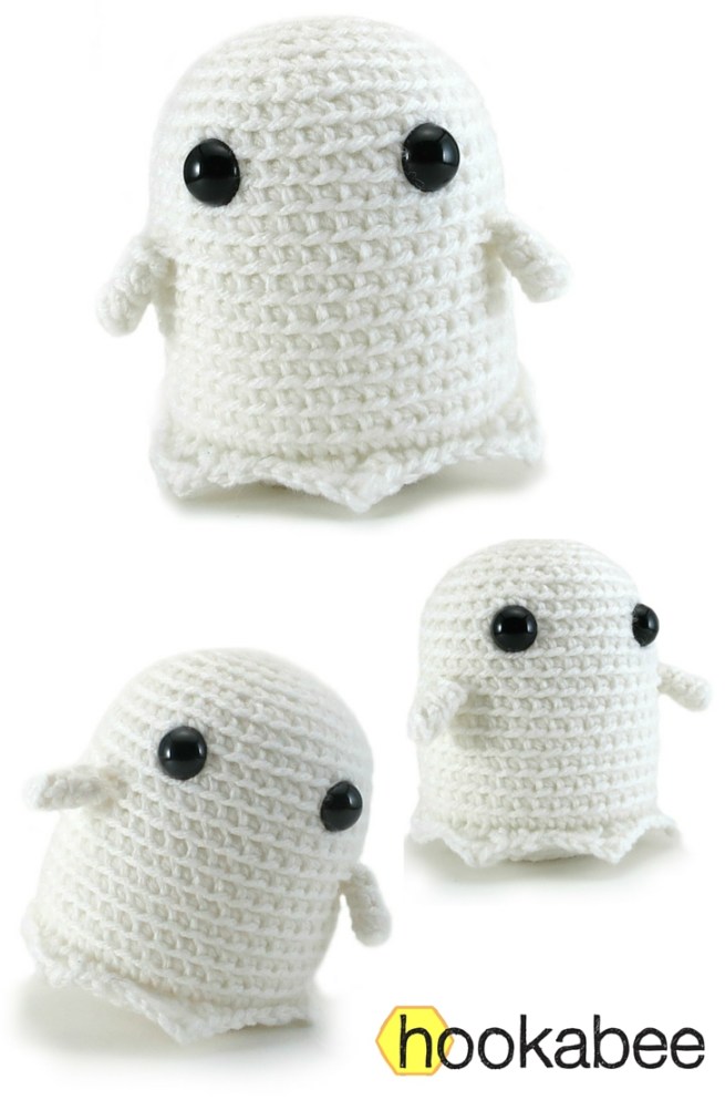 Grimm the ghost free amigurumi pattern by @hookabee