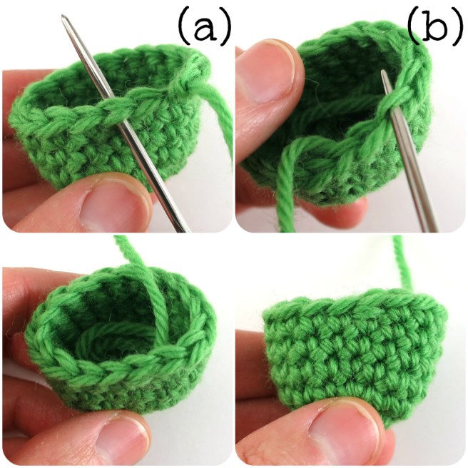 invisible finish stitch for amigurumi by hookabee