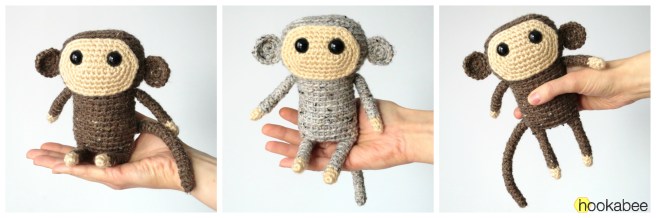 Tiao Pi the Monkey amigurumi pattern by @hookabee