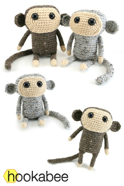 Tiao Pi the Monkey amigurumi pattern by @hookabee